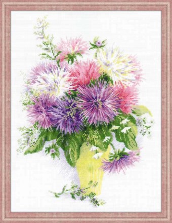 Набор для вышивания Риолис 1389 Астры, 30*40 см