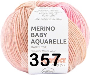 Пряжа Katia MERINO BABY AQUARELLE