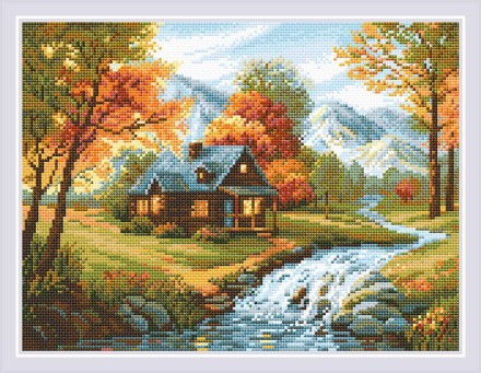 Алмазная мозаика Риолис АМ0067 Осенний пейзаж, 40*30 см