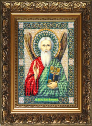 Набор для вышивания бисером Паутинка Б-1006 Святой Апостол Андрей Первозванный, 20*26 см