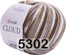 5302 КОРИЧНЕВО-БЕЛЫЙ МЕЛАНЖ