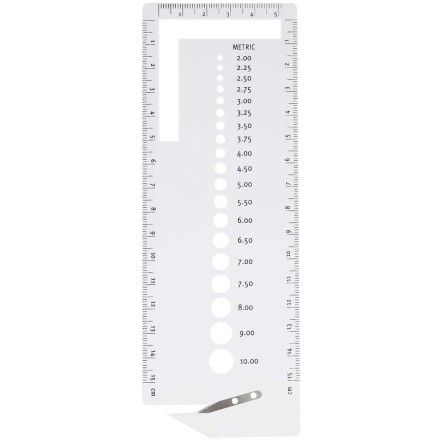 Линейка для измерения диаметра спиц с лезвием Pony