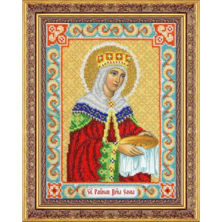 Набор для вышивания бисером Паутинка Б-1021 Св. Равноапостольная царица Елена, 19*25,5 см