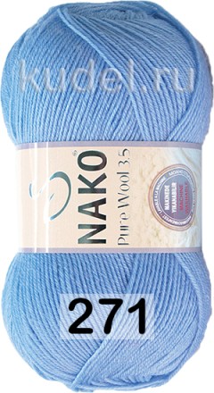 Пряжа Nako Pure Wool 3.5