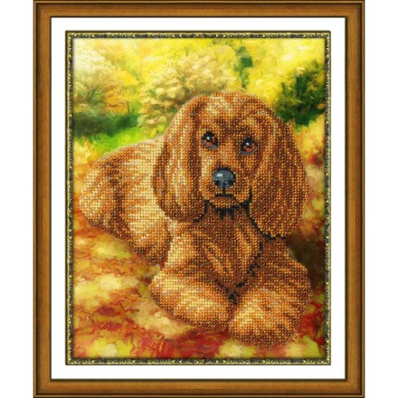 Набор для вышивания бисером Паутинка Б-1411 Лучший друг, 20*24 см