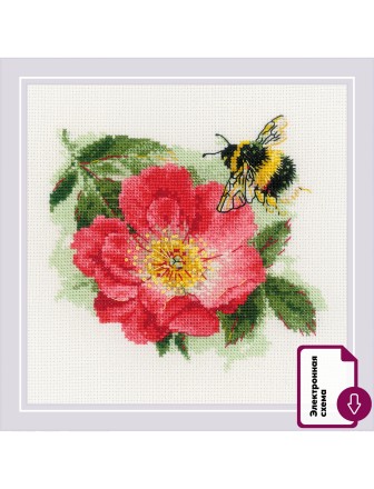 Набор для вышивания Риолис 2210 Мохнатый шмель, 15*15 см