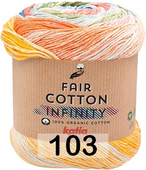 Пряжа Katia Fair Cotton Infinity