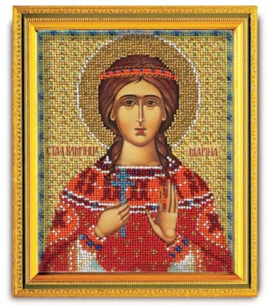 Набор для вышивания бисером Радуга Бисера В-329 Св. Марина, 12*14.5 см