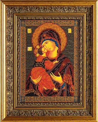 Набор для вышивания бисером Радуга Бисера В-147 Владимирская богородица, 18*25 см