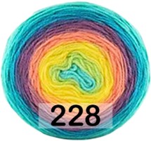228 БИРЮЗ.ГОЛУБ. РОЗ.ЖЕЛТ.