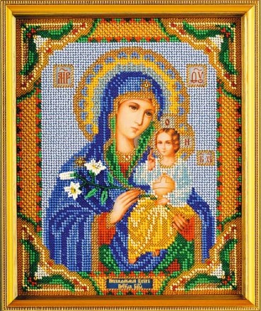 Набор для вышивания бисером Радуга Бисера В-171 Богородица Неувядаемый Цвет, 20*24 см