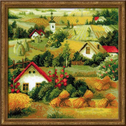 Набор для вышивания Риолис 1569 Сербский пейзаж, 40*40 см