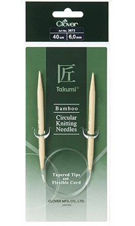 Спицы Clover Takumi круговые бамбуковые