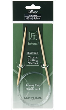 Спицы Clover Takumi круговые бамбуковые