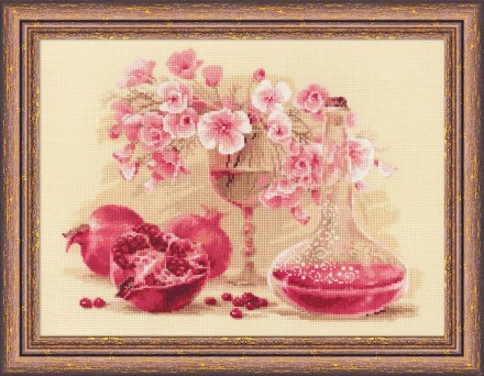 Набор для вышивания Риолис 1618 Розовый гранат, 40*30 см