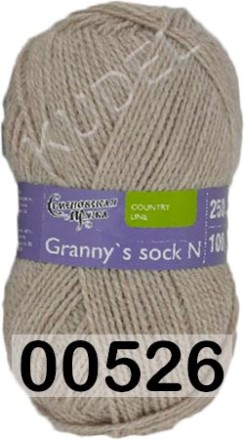 Пряжа Семеновская Grannys sock N / Бабушкин носок Н