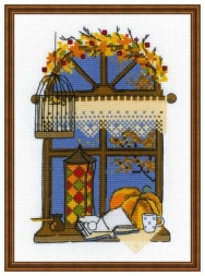 Набор для вышивания Риолис 1593 Осеннее окошко, 15*21 см