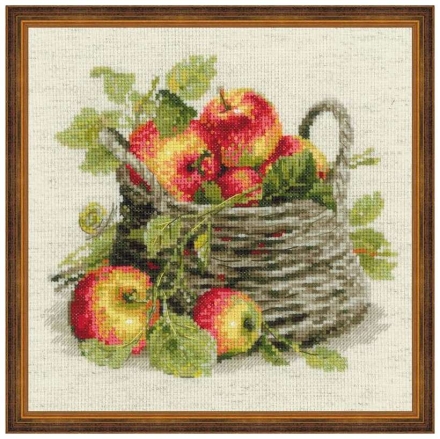 Набор для вышивания Риолис 1450 Спелые яблоки, 30*30 см