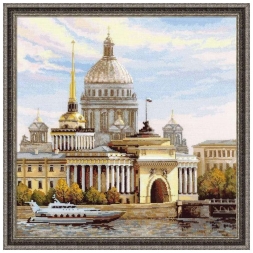 Набор для вышивания Риолис 1283 Санкт-петербург. Адмиралтейская набережная, 40*40 см