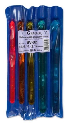 Набор крючков SV-02 15-17см в блистере пластик GAMMA