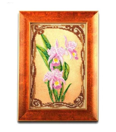Набор для вышивания бисером Радуга Бисера В-416 Грациозные орхидеи, 17*26 см