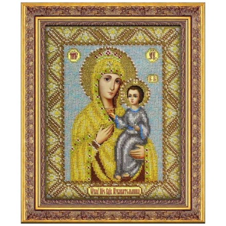 Набор для вышивания бисером Паутинка Б-1027 Пресвятая Богородица Избавительница, 20*25 см