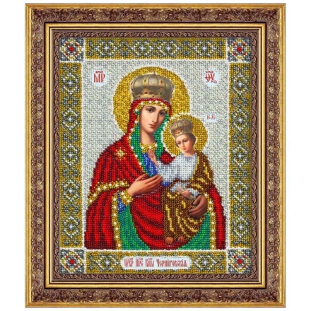Набор для вышивания бисером Паутинка Б-1043 Пресвятая Богородица Черниговская, 20*25 см