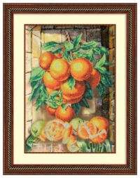 Набор для вышивания бисером Паутинка Б-1220 Апельсины, 38*26,5 см