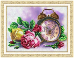 Набор для вышивания бисером Паутинка Б-1287 Розовый час, 38*28 см