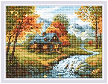 Алмазная мозаика Риолис АМ0067 Осенний пейзаж, 40*30 см