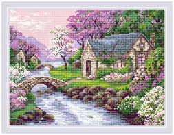 Алмазная мозаика Риолис АМ0068 Весенний пейзаж, 40*30 см