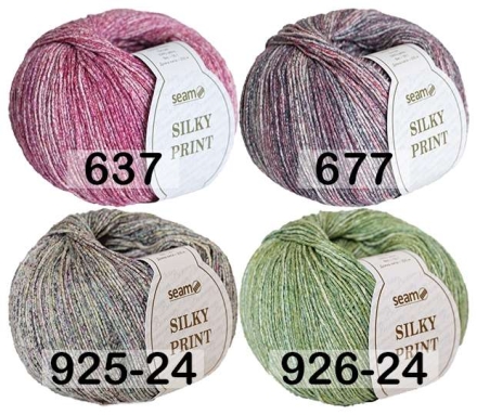 Пряжа Сеам Silky print