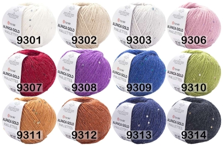 Пряжа YarnArt Alpaca Gold Paillettes